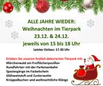 Weihnachten im Tierpark Eilenburg